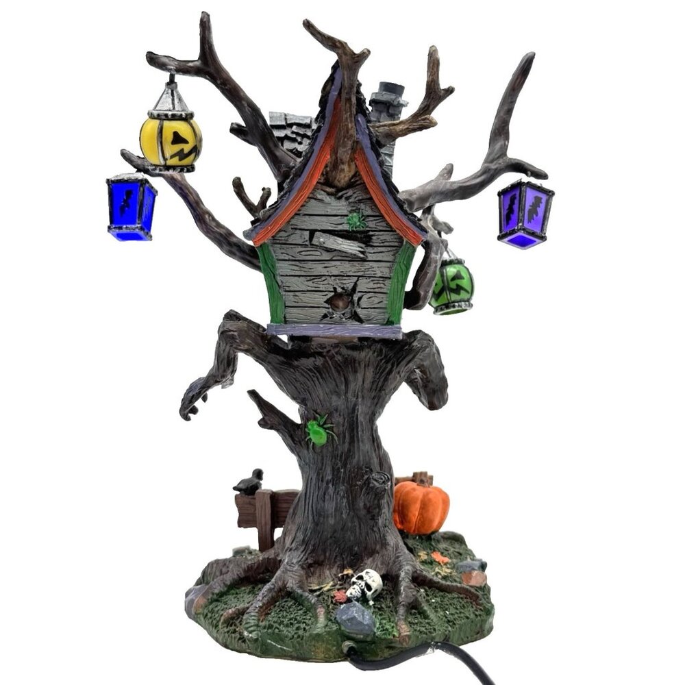 Lemax Hungry Tree House Spooky Town Halloween Village w/Adapter Works 64427 2006 - Picture 4 of 12